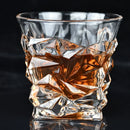 Axya Crystal Wine Glass Set - European Style Whiskey Glass for Home and Bar