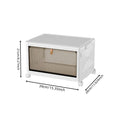 Axyaa White PP Shoe Storage Boxes With Wheels: Organize Shoes in Style