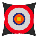 Sword Target Pattern Cushion Cover 45X45cm by Axyaa - Realistic Art Print Home Decor Pillowcase