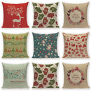 Elk Snowflake Santa Claus Gloves Christmas Pillowcase by Axyaa