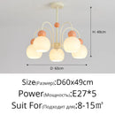 Axyaa Cream Girlish Heart LED Ceiling Pendant Lamp for Bedroom, Living Room, Dining Room