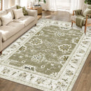 Axyaa Bohemian Style Vintage Living Room Carpet - Large Non-slip Area Rug