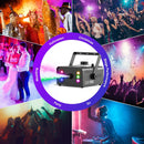 Axyaa 1500W RGB Fog Machine with 6 LED Lights & Remote Control for Stage Effects