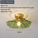Axyaa Brass Glass Pendant Lights Nordic Japanese Style Chandelier for Restaurant Bedroom