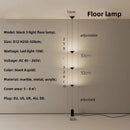 Nordic Bedside Floor Lamp Adjustable Metal Marble Base Modern LED Luminaria by Axyaa