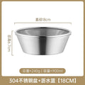 Axyaa Stainless Steel Drain Basket Set for Kitchen Straining and Washing
