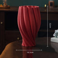Axyaa Geometric Ceramic Vase Colorful Stripes Flower Arrangement Home Decor
