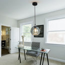 Modern Blue Glass Pendant Light Axyaa Nordic LED Chandelier for Home Decor