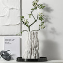 Axyaa Abstract Irregular Trunk Ceramic Vase - Home Decoration Accessories