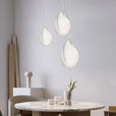 Shell Design Silk Pendant Lamp - Japanese Style for Living Room, Bedroom, Kitchen Island by Axyaa