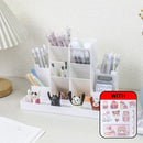 Axyaa Desk Organizer Pen Holder Stand for Office School Stationery Storage