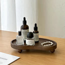 Axyaa Nordic Wood Decorative Tray for Home and Kitchen Organization