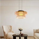 Nordic Stained Glass Chandelier by Axyaa - Elegant Art Lamp for Living Room and Bar