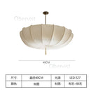 Axyaa White Nordic Cloth Umbrella Chandelier with LED Lighting