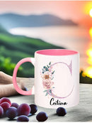Axyaa Floral Custom Mug - Personalized Tea Cup, Creative Gift for Birthday & Mother's Day