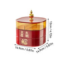 Axyaa Multi-Layer Food Storage Box: Stackable Plastic Containers for Snacks & Dried Fruits