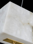 Marble Dining Room Kitchen Island Chandelier by Axyaa: Modern Luxury White Marble Design