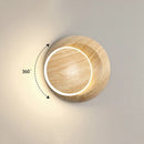 Axyaa Moon Bedroom Bedhead Wall Lamp Aluminum Circular Staircase LED Sconce
