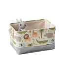Axyaa Canvas Laundry Basket: Foldable High-capacity Waterproof Storage for Kids - Animal Design
