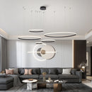 Axyaa Modern LED Pendant Lights, Chrome/Gold Plated, 85-265V, For Dining Room Living Room Kitchen