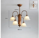 Axyaa Nordic Glass Art LED Chandelier for Home Decor Lighting