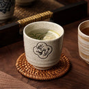 Axya Hand-Painted Ceramic Tea Cup Set for Tea and Wine Tasting