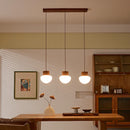 Axyaa Hemp Rope LED Pendant Lamps Nordic Glass Hanging Lights Fixture