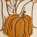 Axyaa Fall Pumpkin Maple Leaf Polyester Cushion Cover Halloween Pillowcase