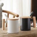 Axyaa Ceramic Handle Mug with Lid, Spoon Nordic Coffee Cup Teaware Drinkware