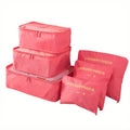 Axyaa 8-Piece Solid Color Travel Packing Cubes Set for Organizing Clothes and Toiletries