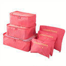 Axyaa 8-Piece Solid Color Travel Packing Cubes Set for Organizing Clothes and Toiletries