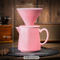 Axyaa Retro Ceramic Coffee Brewing Set - Handcrafted Kiln Design