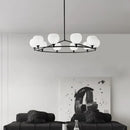 Axyaa Nordic Black Glass Ball Pendant Light for Home Decor and Lighting