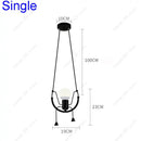 Axyaa Swing Pendant Lamp: Creative Human-shaped Droplight for Various Rooms