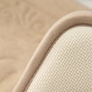 Axyaa Khaki Foam Bath Mat: High-Quality Rectangle Rug for Bathroom, Kitchen, or Bedroom