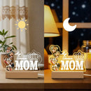 Axyaa Custom Acrylic Photo Night Light - Personalized LED Dimmable Nightlight for Mom