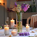 Clear Glass Cylinder Vases 12 Inch Tall for Centerpieces, Wedding Decor, or Floating Candles by Axyaa