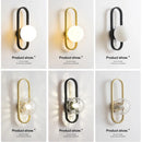 Axyaa Minimalist Glass Wall Lamp for Bedroom, Balcony, and Corridor - Modern Indoor Art Lighting