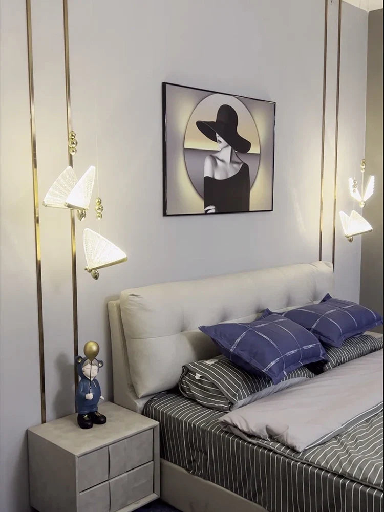 LED Butterfly Hanging Lamp by Axya: Modern Bedroom Kitchen Bar Lighting Fixtures