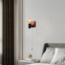 Axyaa Dark Wood Wall Lamp for Indoor Lighting Fixtures
