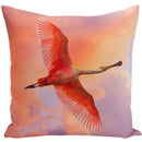 Axyaa Flamingo Bird Polyester Throw Pillow Cover for Home Decor
