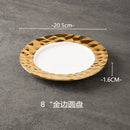 Axyaa Ceramic Steak Wedding Set - Round Plate, Soup Bowl, Rectangular Tableware