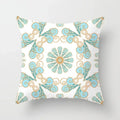 Axyaa Mint Green Geometric Print Lumbar Pillowcase