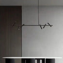Axyaa Modern Minimalist LED Chandelier, Black Round Ring Pendant Light for Various Rooms