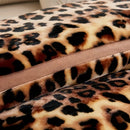 Axyaa Leopard Print Plush King Size Weighted Blanket for Winter Comfort