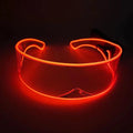 Axyaa LED Party Glasses | Light Up Rave Visor Glasses for Christmas Halloween