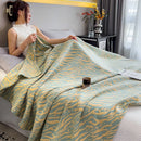 Axyaa 100% Cotton Muslin Throw Blanket - Lightweight Breathable Boho Throws
