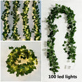 Axyaa Luminous Ivy Leaf Vines - Artificial Greenery Jungle Wall Decoration