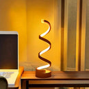 Axyaa LED Spiral Table Light with USB | Adjustable Brightness, Warm White, Bedroom, Living Room
