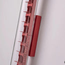 LED Clear Glass Red Metal Wall Sconce 3000K by Axyaa